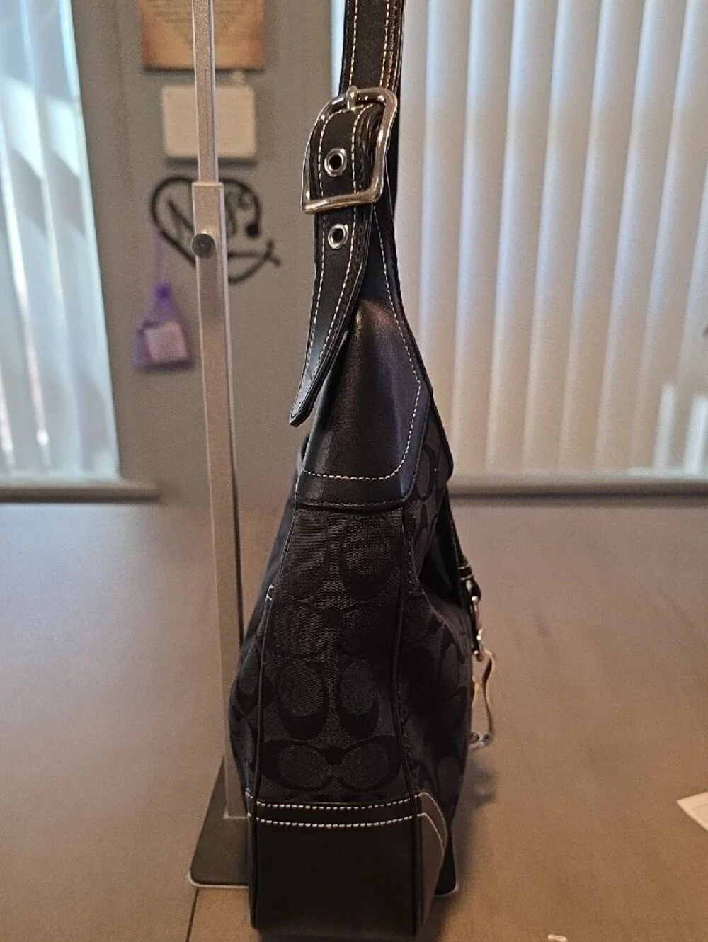 Coach Hamilton Signature Canvas Hobo Shoulder Bag - Picture 4 of 10